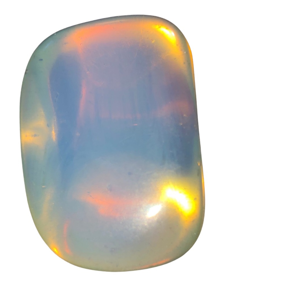 Opalite Crystal Set β Tumbled Palm Stone & Point β 28g Total - Picture 10 of 10